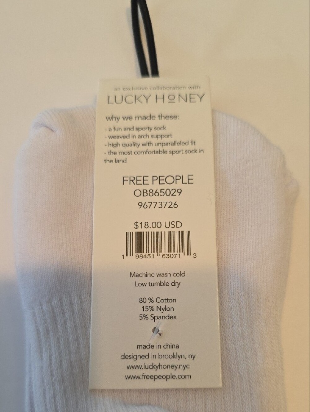 FP Movement Green Stripe Tube Socks & Orange Ruffle Sport OS NWT Free People - Picture 5 of 8